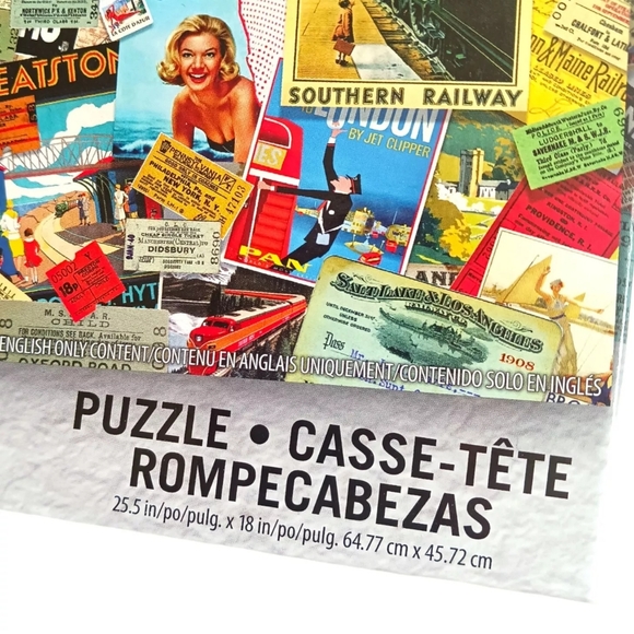 NEW Sure Lox Railways of Yesteryear Cool Collages Jigsaw Puzzle 300 Pieces - Picture 3 of 5